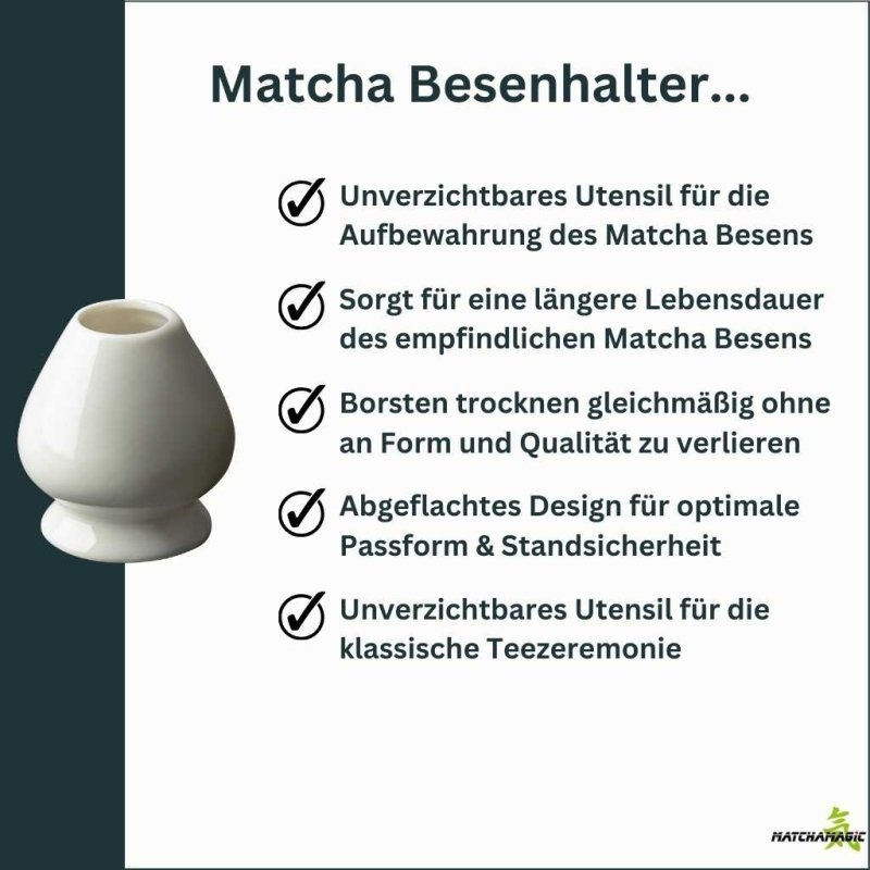 Grafik zu den Eigenschaften des Matcha Besenhalters Giniro