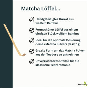 Eigenschaften vom japanischen Matcha Löffel Chashaku